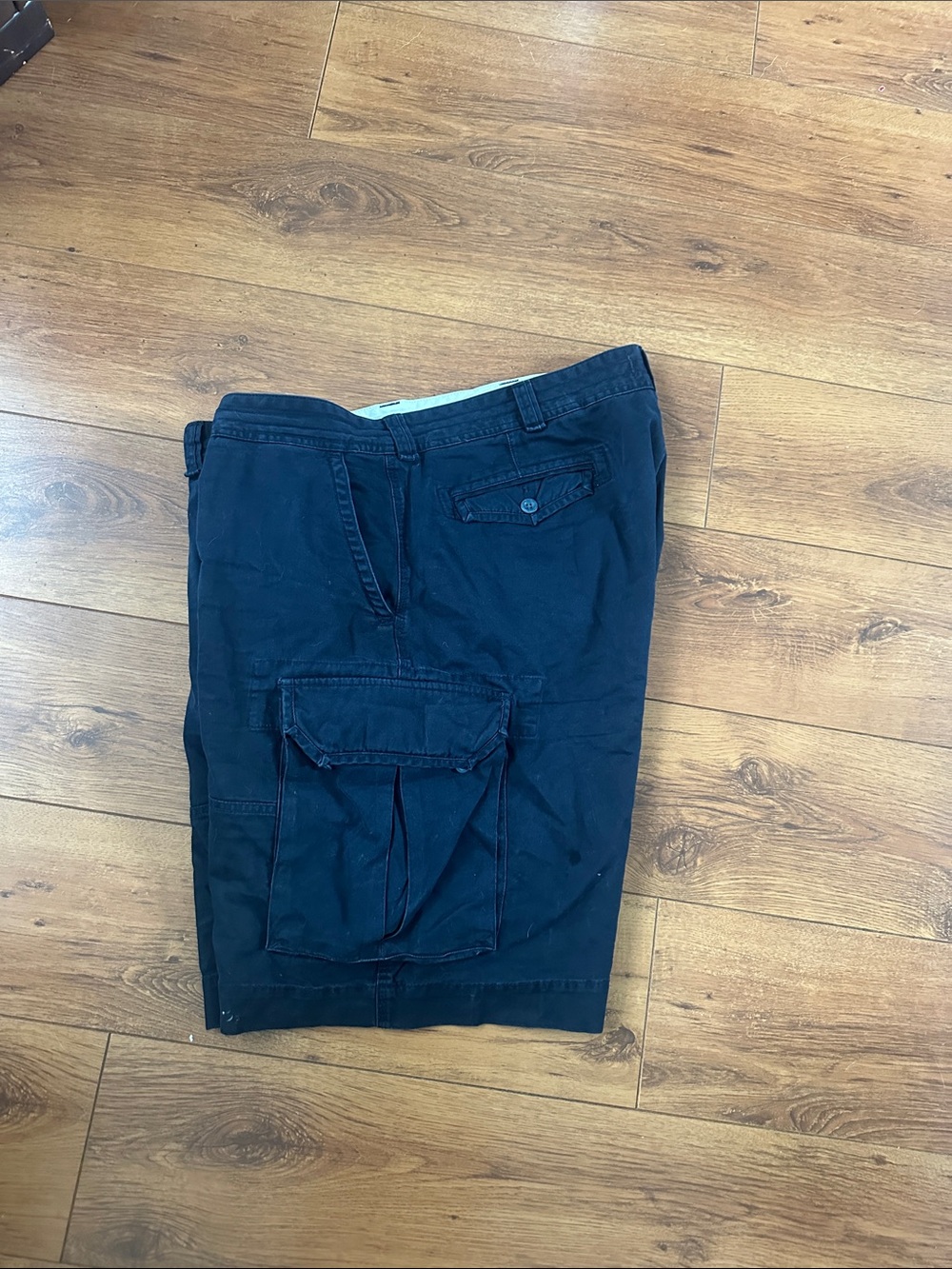 Ralph Lauren Navy Cargo Shorts with Flap Pockets